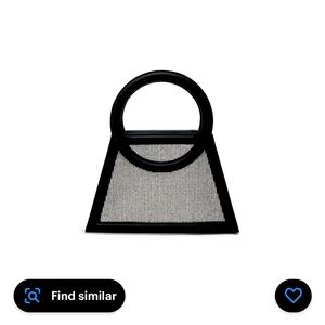 Brand new trapeze style crystal purse